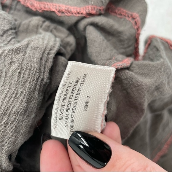 EILEEN FISHER Women’s Linen Blazer Jacket Grey/brown button closure size Small - Picture 7 of 10